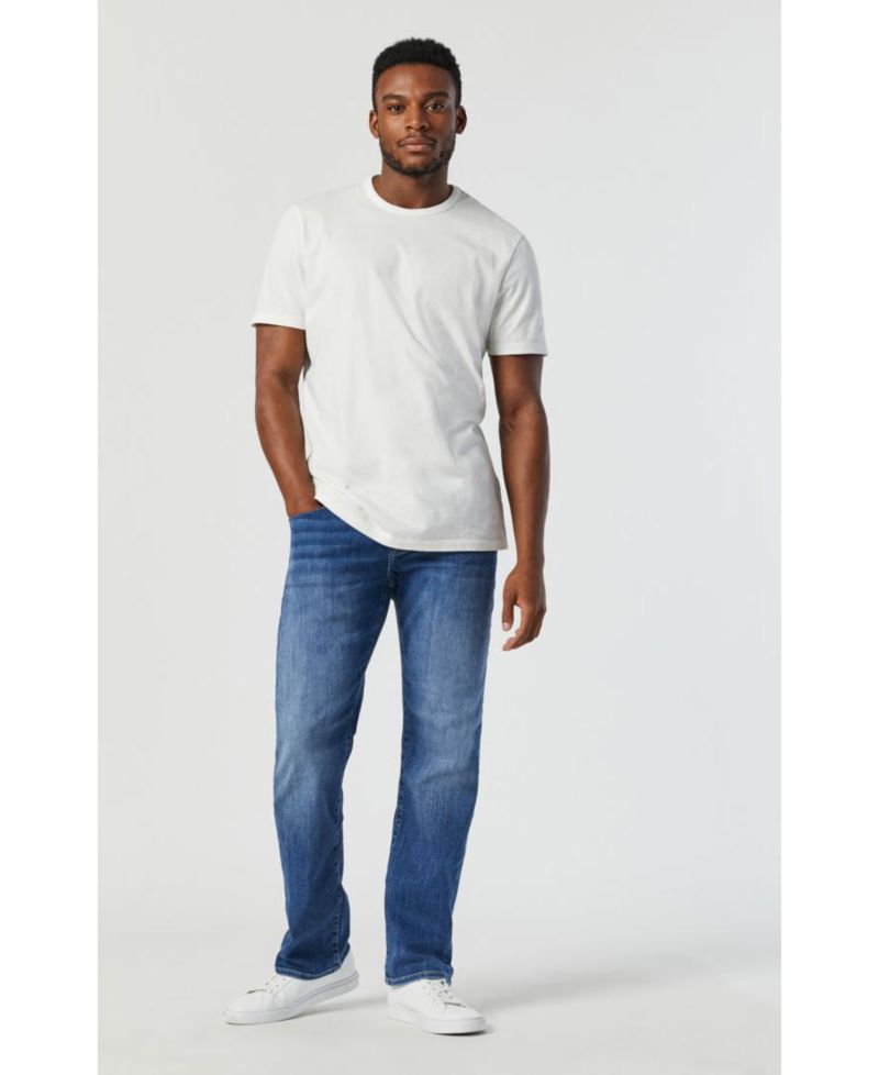 Men's Marcus Slim Straight Leg Jeans in Mid Foggy Feather