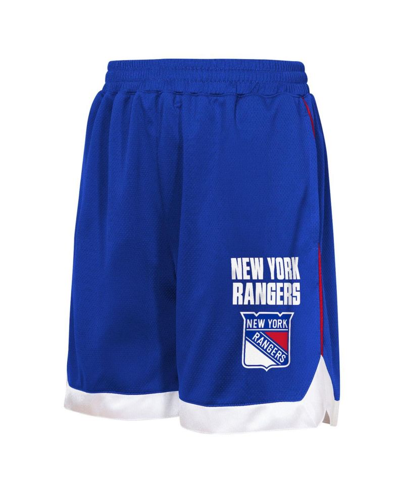 Big Boys and Girls Blue New York Rangers All Star Shorts