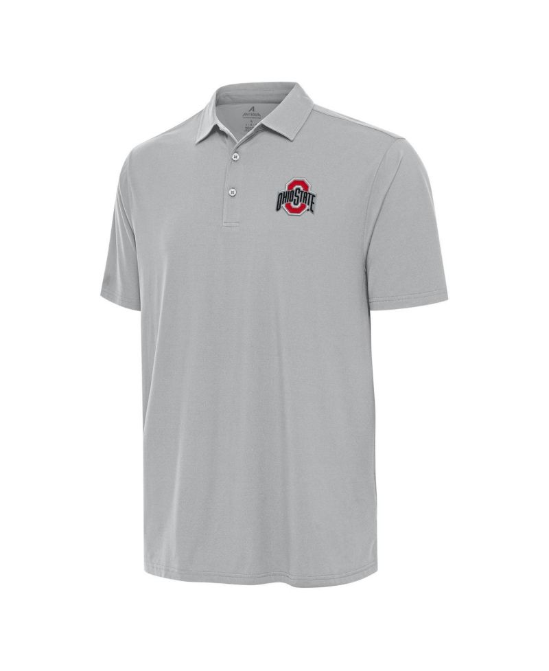 Men's Gray Ohio State Buckeyes Era Polo Shirt