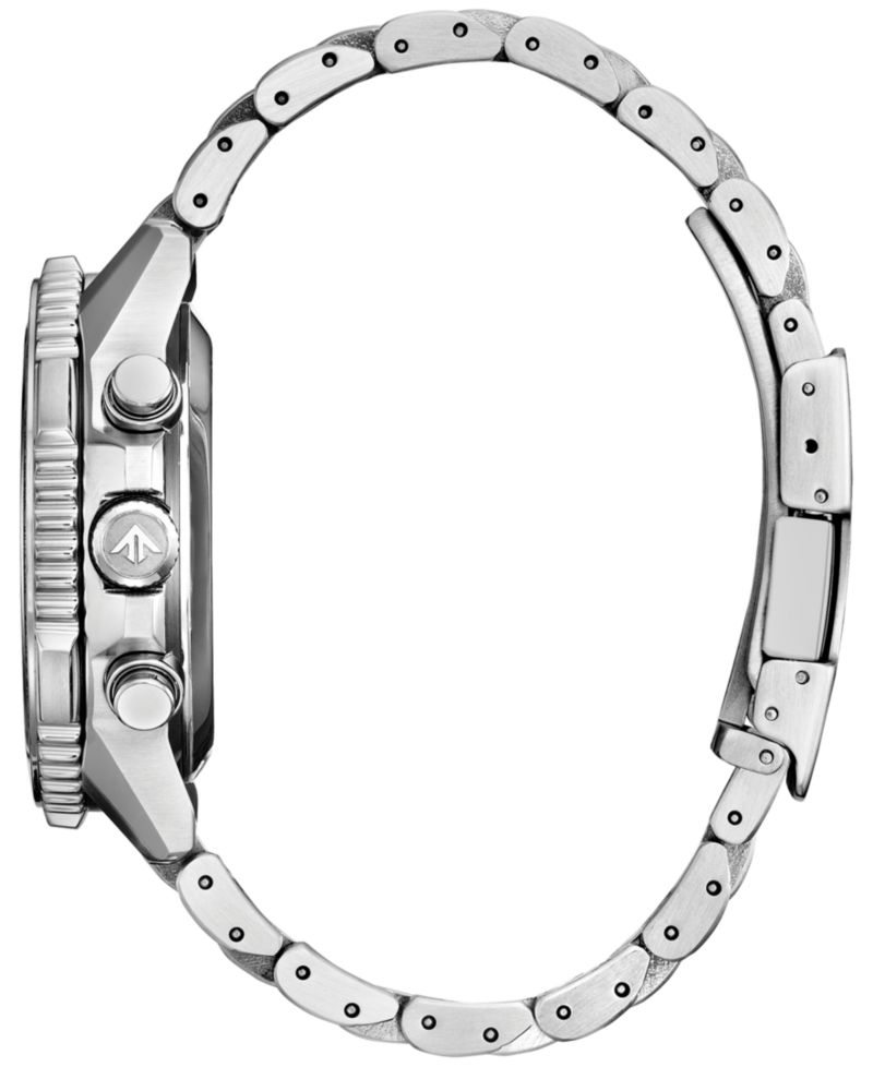Men's Promaster Air Navihawk Silver-Tone Stainless Steel Bracelet Watch 40mm