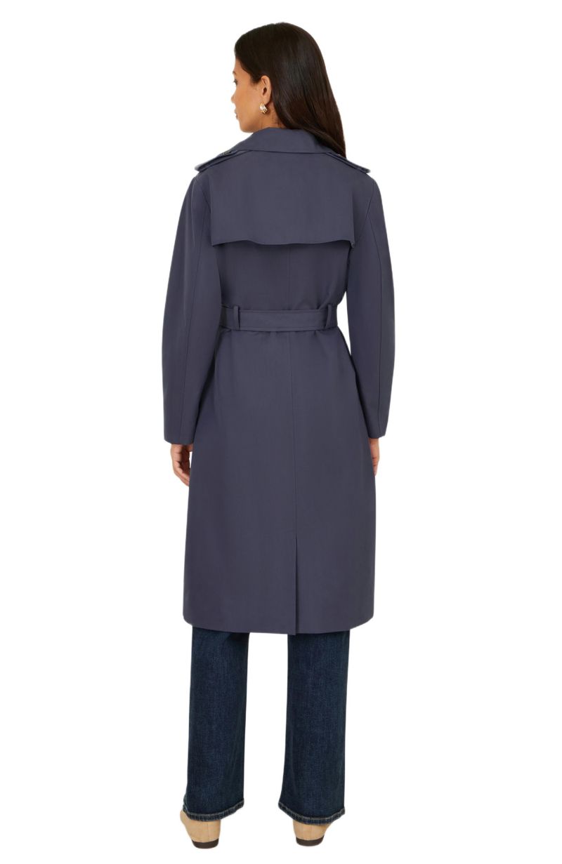 Women's Belted Long Trench Coat