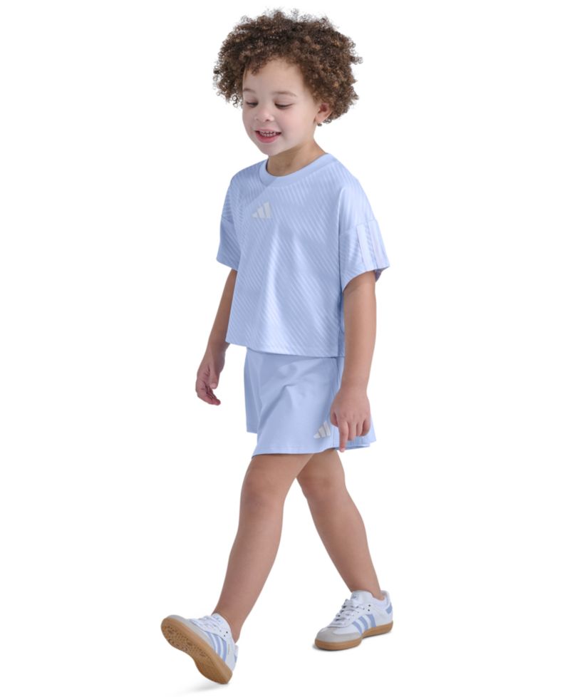 Girls' 2T-6X Short-Sleeve Top & Skort, 2-Piece Set