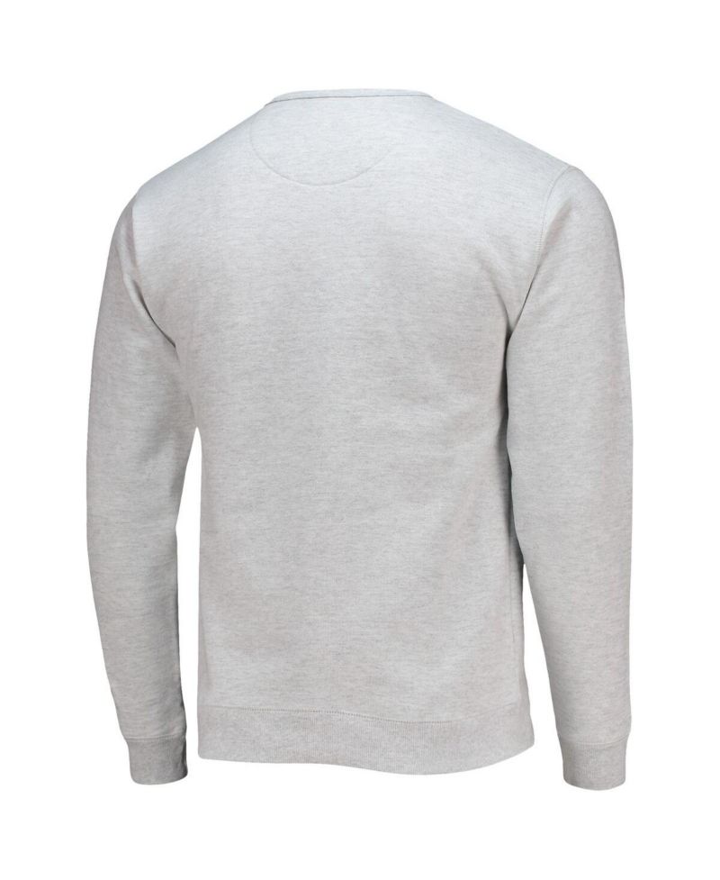 Men's Heathered Gray Brown Bears Upperclassman Pocket Pullover Sweatshirt