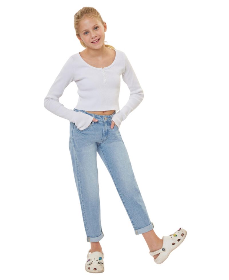 Big Girls' Halo Mini Mom Jeans