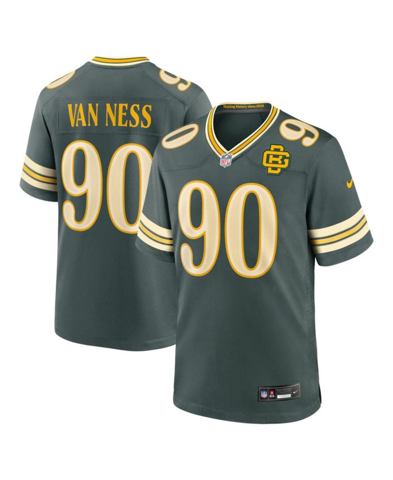 Men's Lukas Van Ness Green Bay Packers 2026 Rivalries Collection Game Jersey