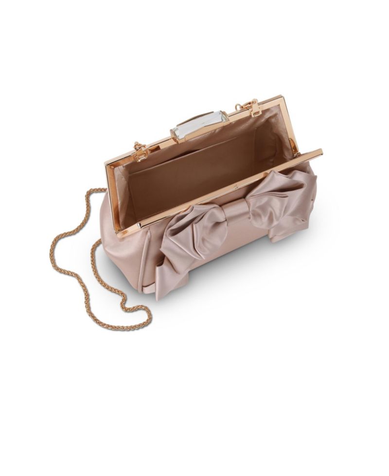 Woman's Mae Signature Satin Pouch Framed with Luxurious Satin Bow