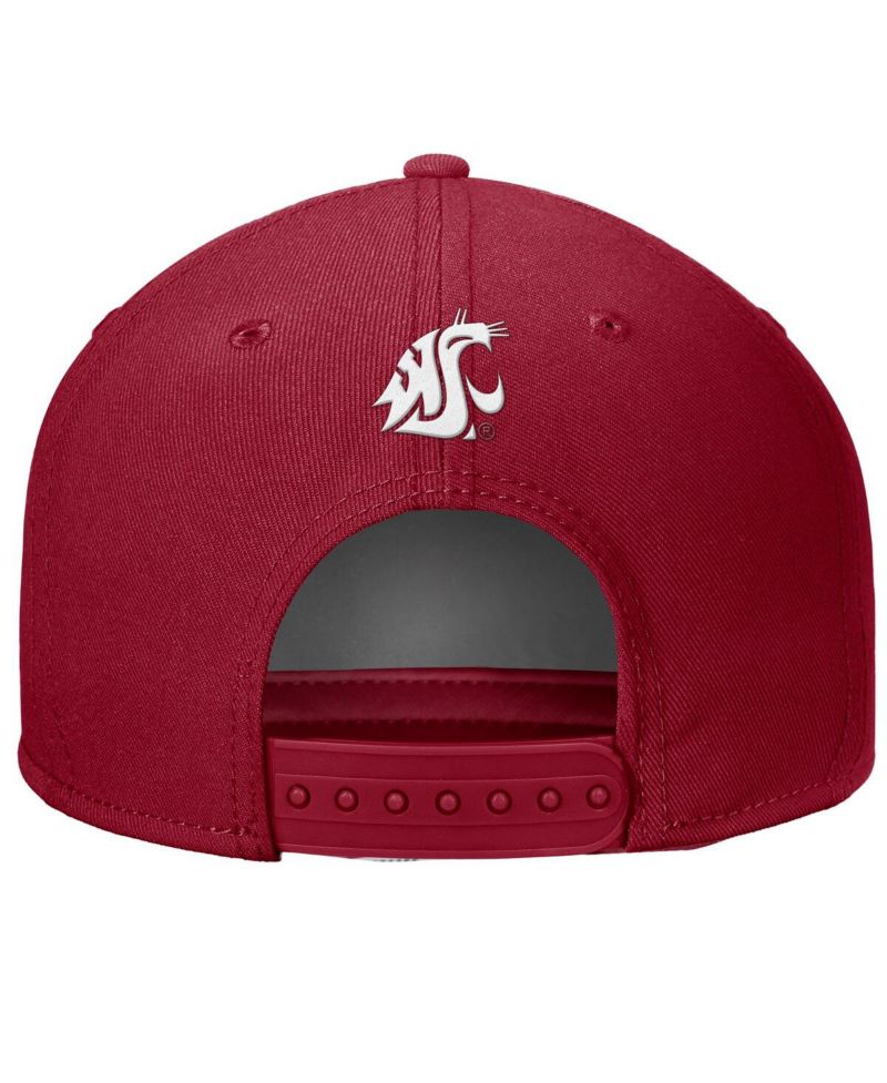 Men's Crimson Washington State Cougars Rise Adjustable Hat