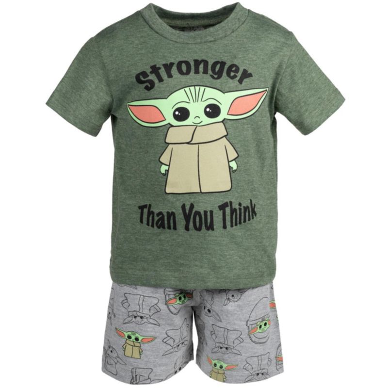 Star Wars The Mandalorian Grogu Boys' 2-Piece T-Shirt and Shorts Set
