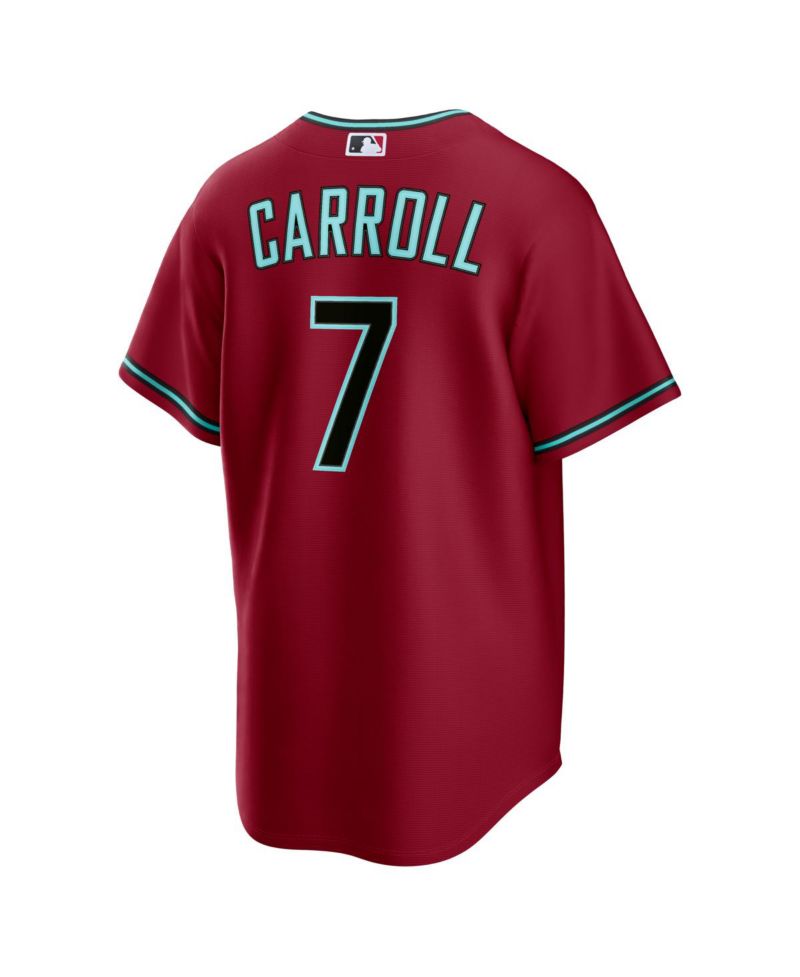 Men's Corbin Carroll Crimson Arizona Diamondbacks Alternate 2 Replica Jersey