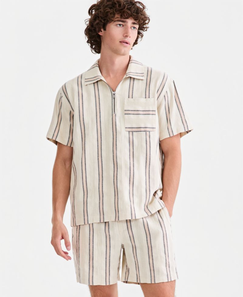 Men's Chester Cotton Striped 6" Pull-On Shorts