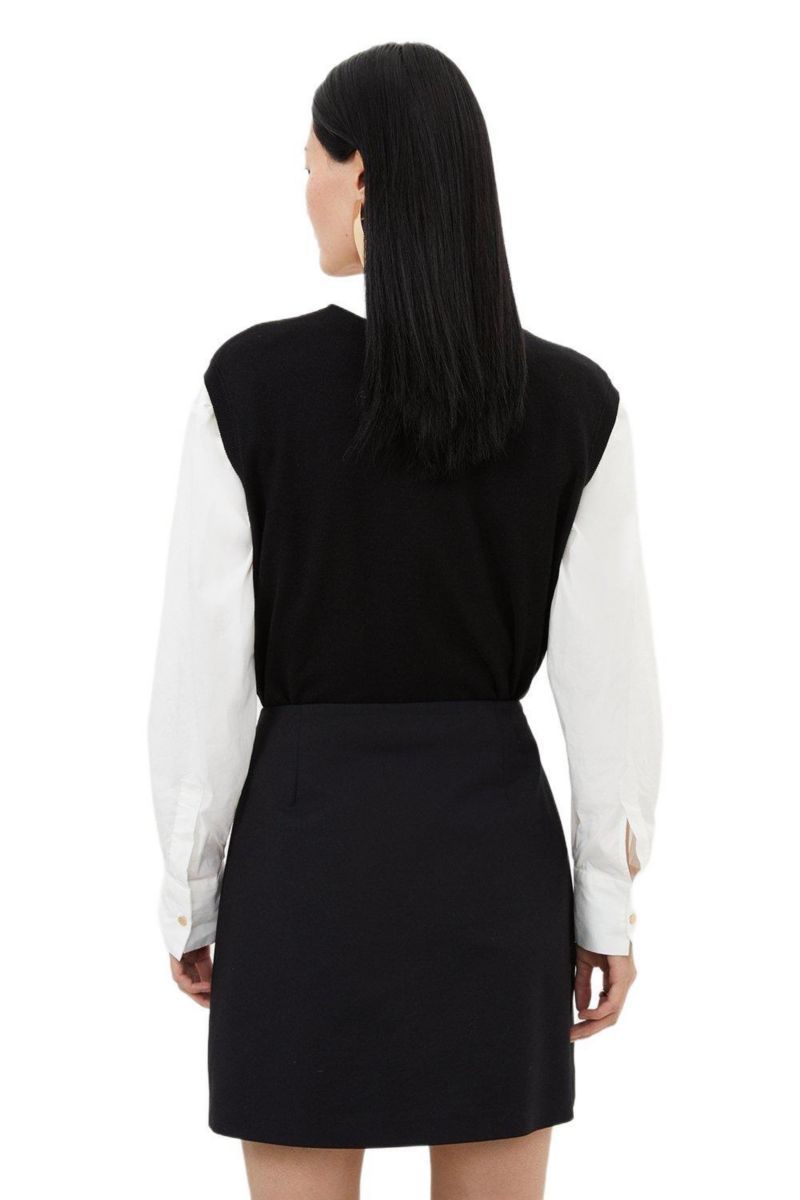 Women's Techno Cotton Gold Clasp Skirt