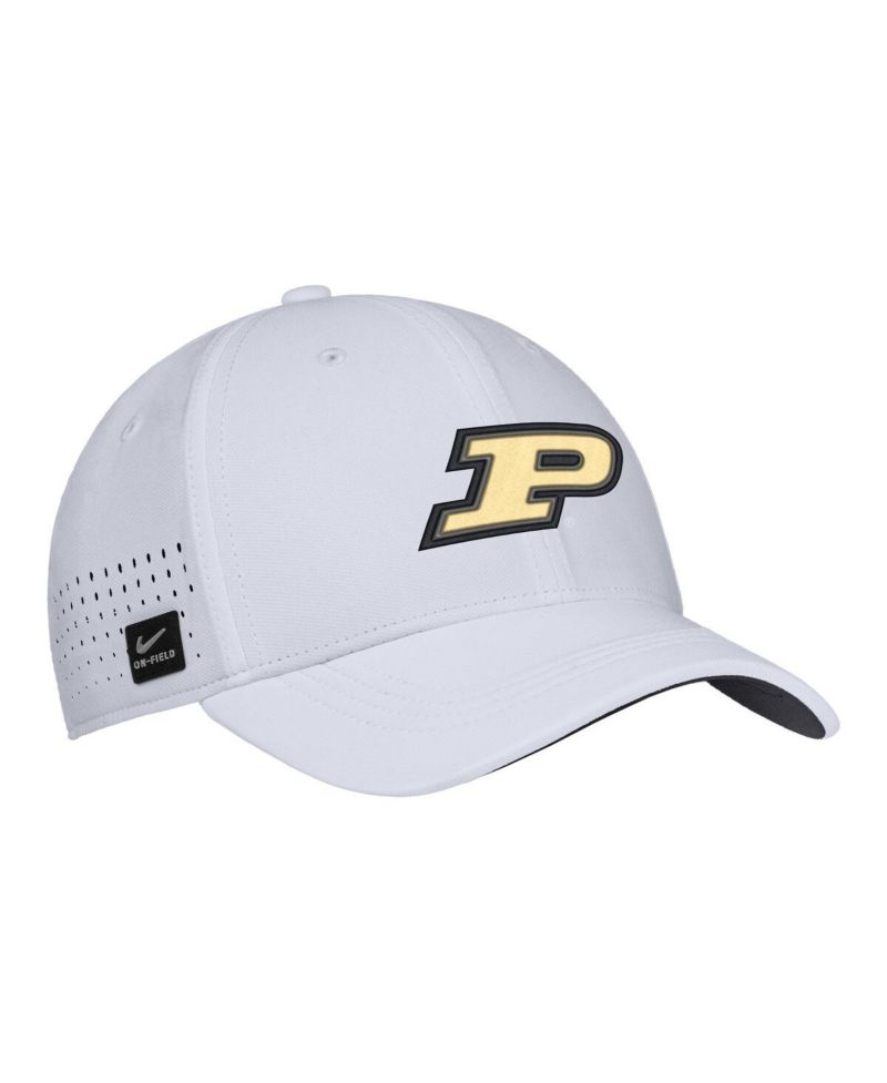 Men's White Purdue Boilermakers 2025 On-Field Performance Flex Hat