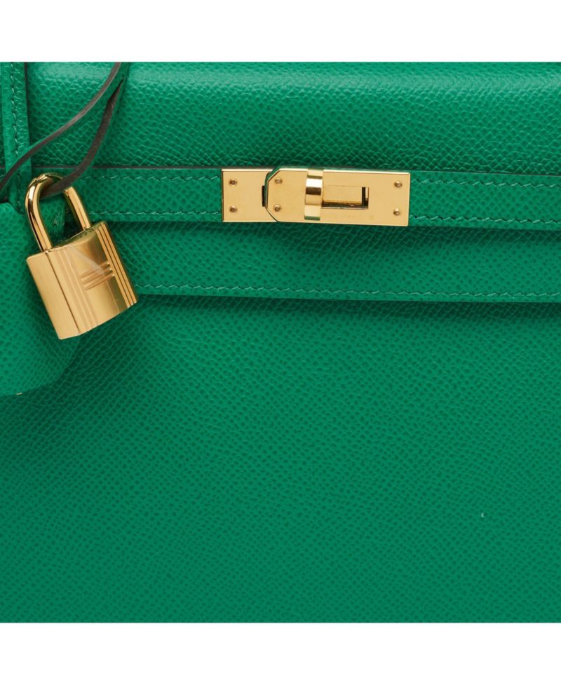 Pre-Owned HERMES Women's Saut Barenia Leather Shoulder Bag
