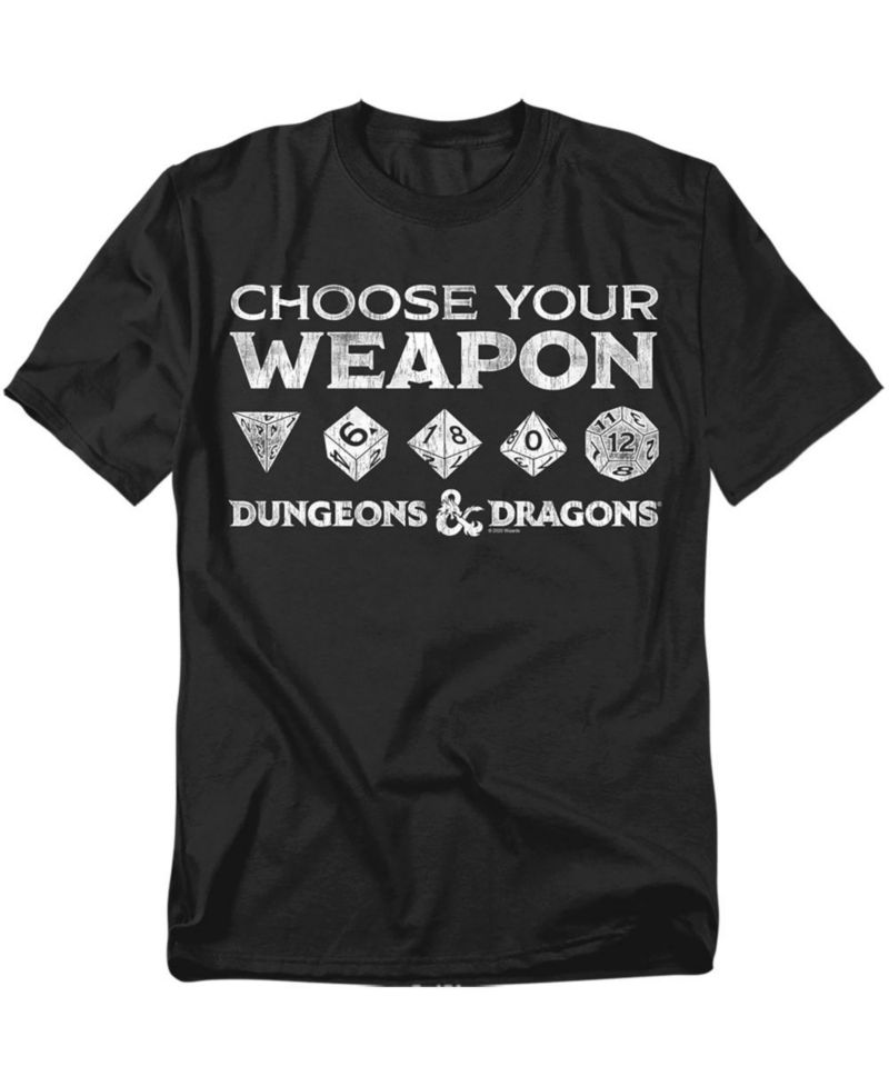 Men's Dungeons and Dragons Choose Your Weapon T Shirt