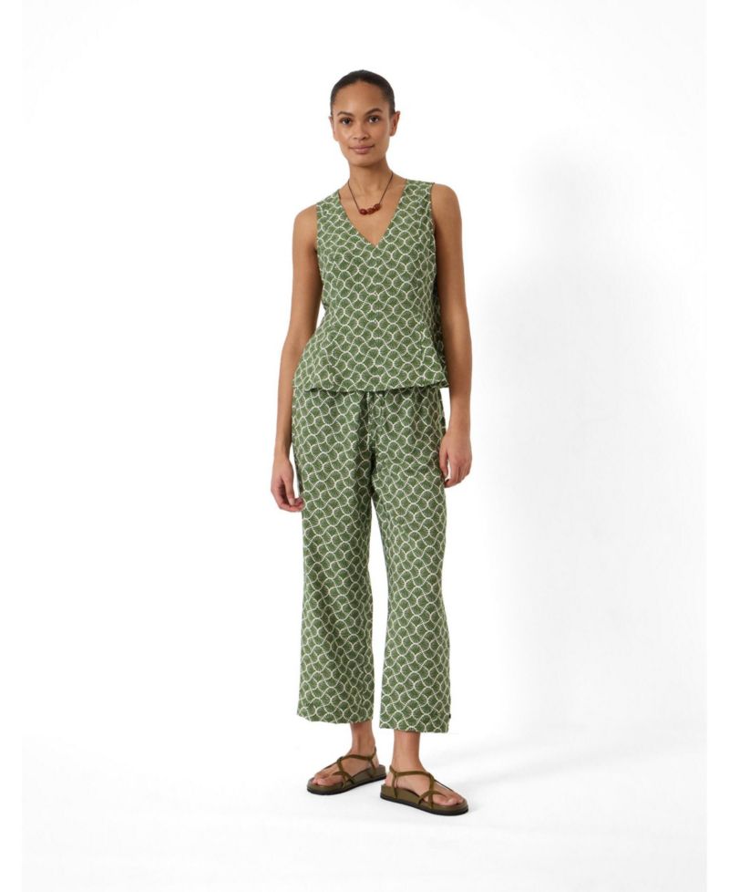 Women's Sybil V-Neck Air Flow Godet Top