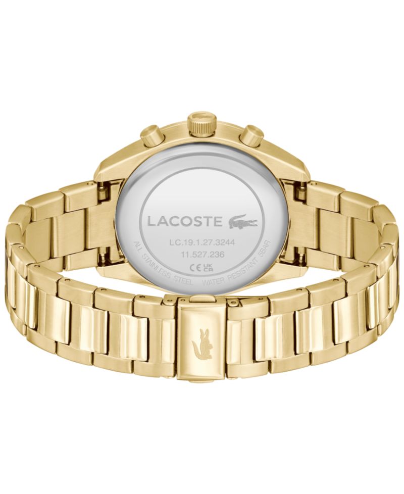 Men's Boston Ionic Plated Thin Gold Steel Watch 42mm