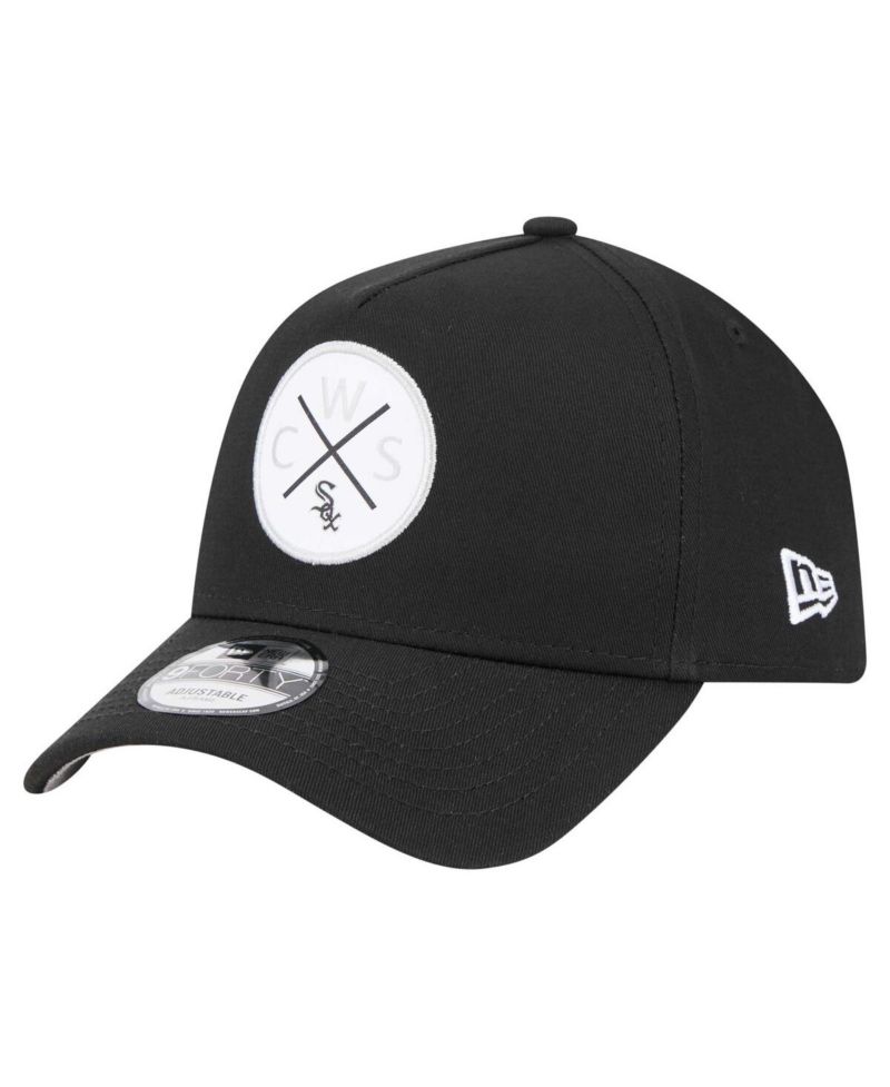 Men's Black Chicago White Sox 9FORTY A-Frame Adjustable Hat