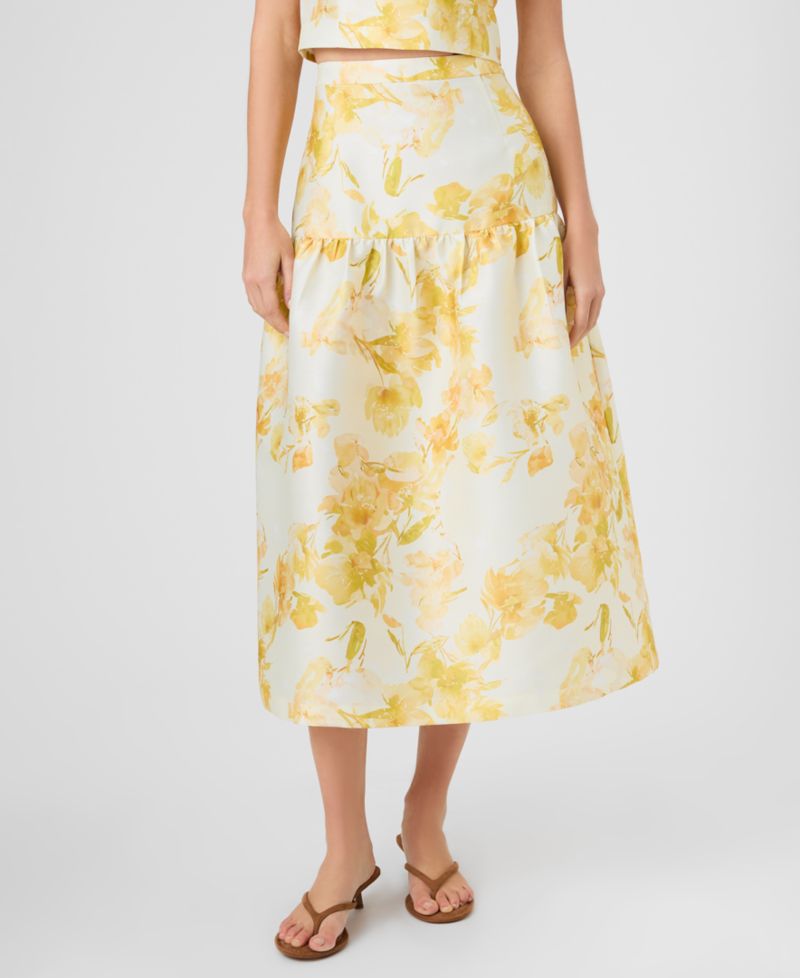 Women's Printed Midi Skirt