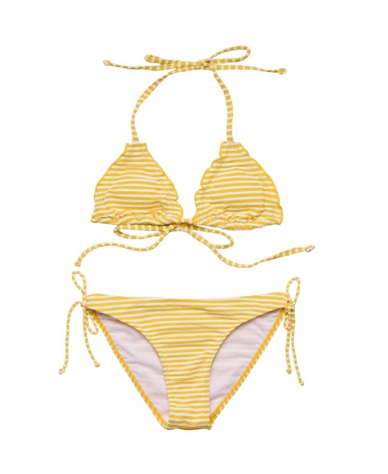 Big Girls Sunshine Stripe Teen Triangle Bikini