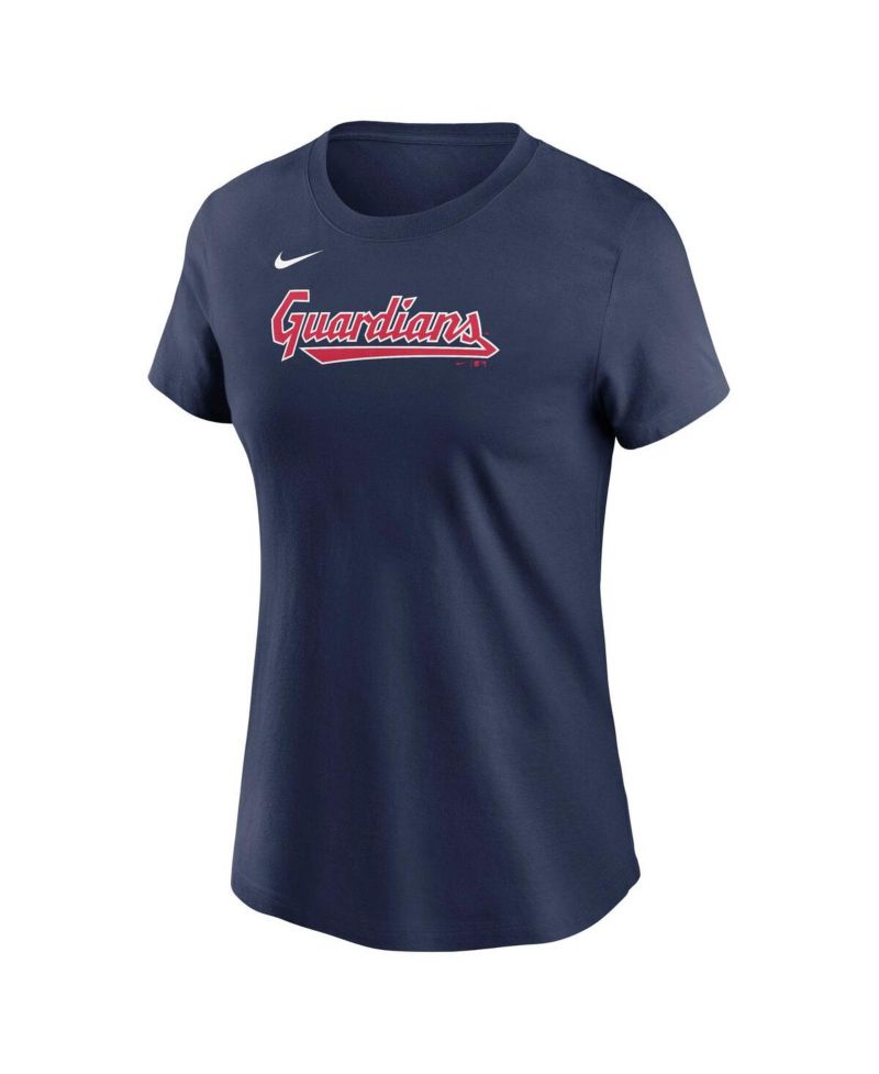 Women's Jose Ramirez Navy Cleveland Guardians Fuse Name & Number T-Shirt