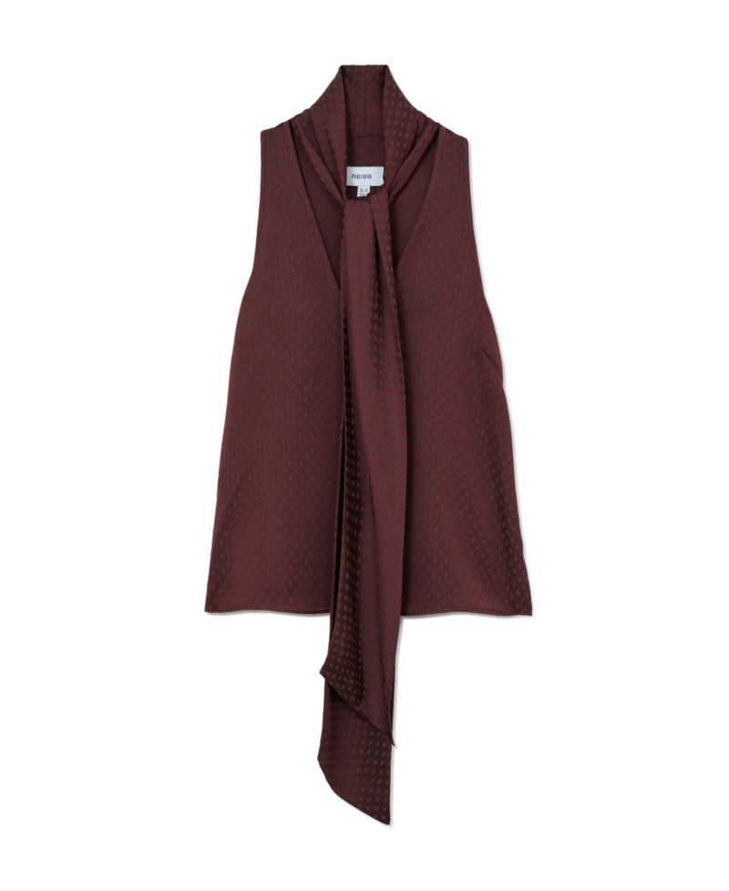 Women's Tilly Cowl Neck Jacquard Blouse