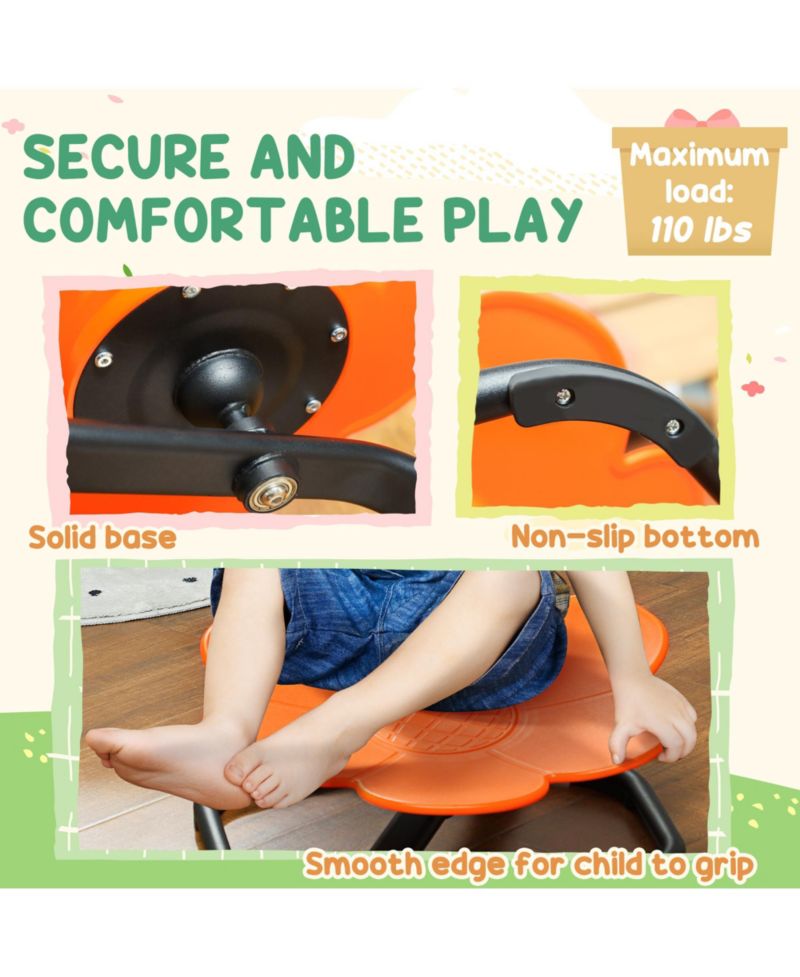 Sensory Spinning Chair, Flower Shaped Kids Swivel Chair for Autism