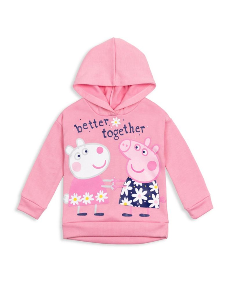 Girls Pullover Fleece Hoodie and Leggings Outfit Set