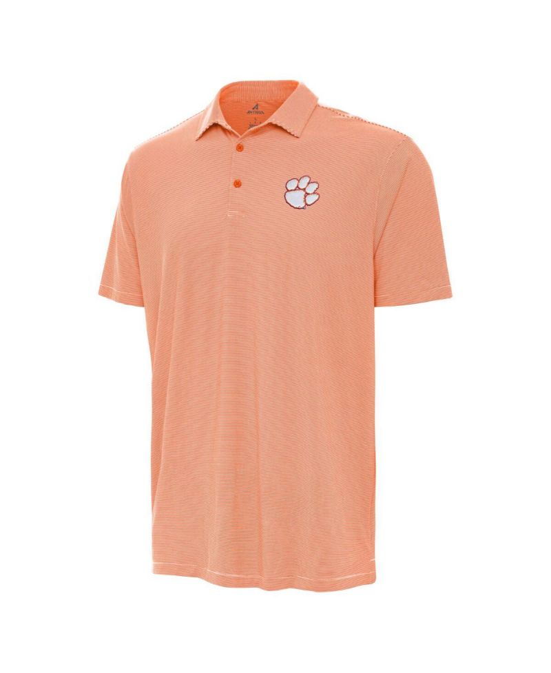 Men's Orange Clemson Tigers Twine Polo Shirt