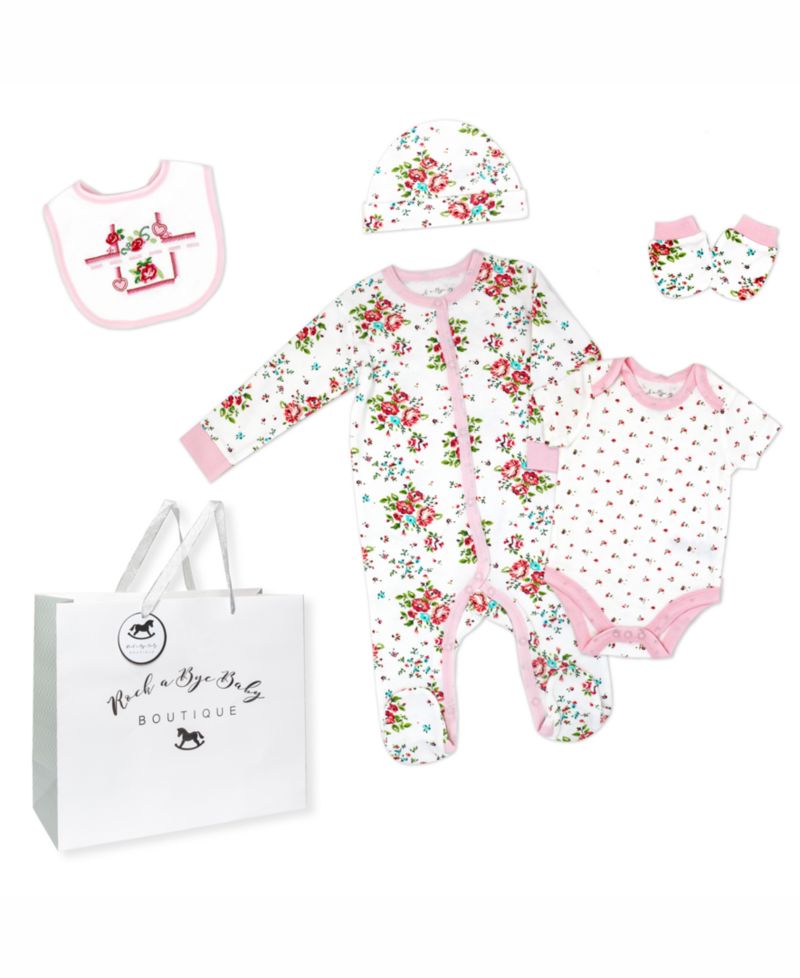 Baby Girls Layette Gift Bag Set