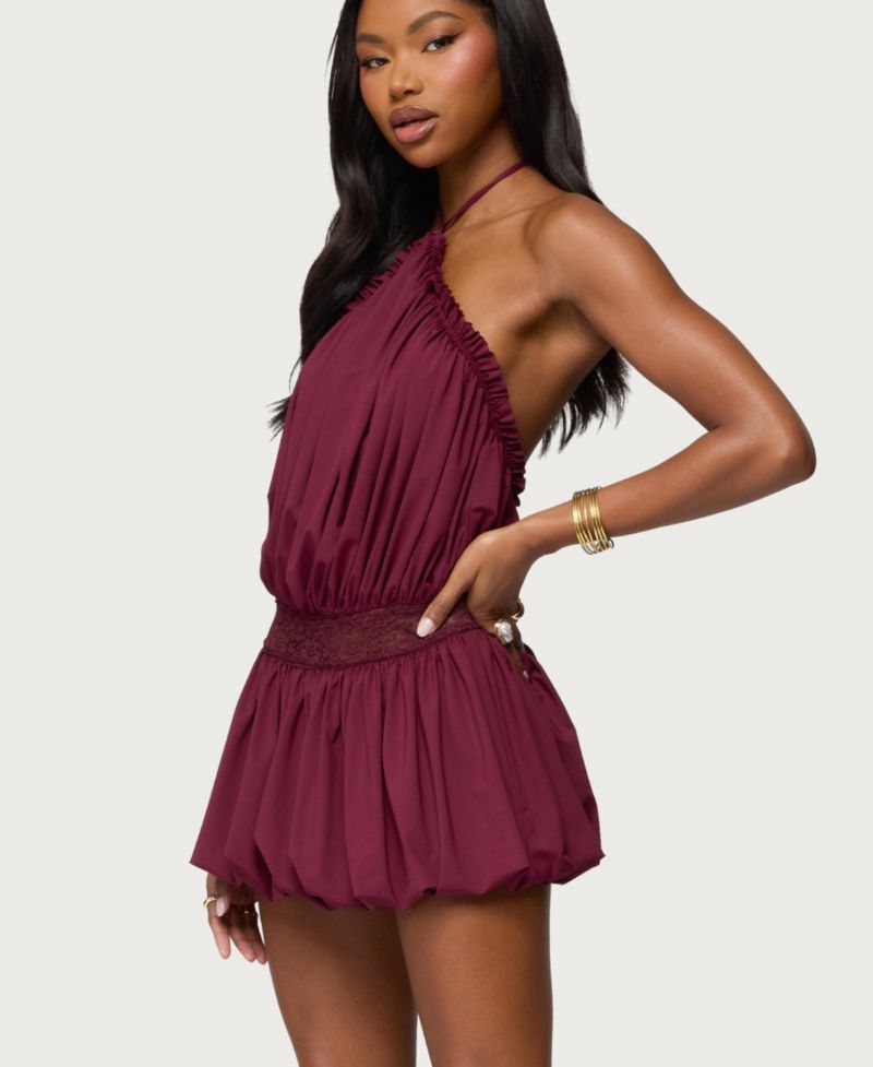 Women's Aida Backless Bubble Mini Dress