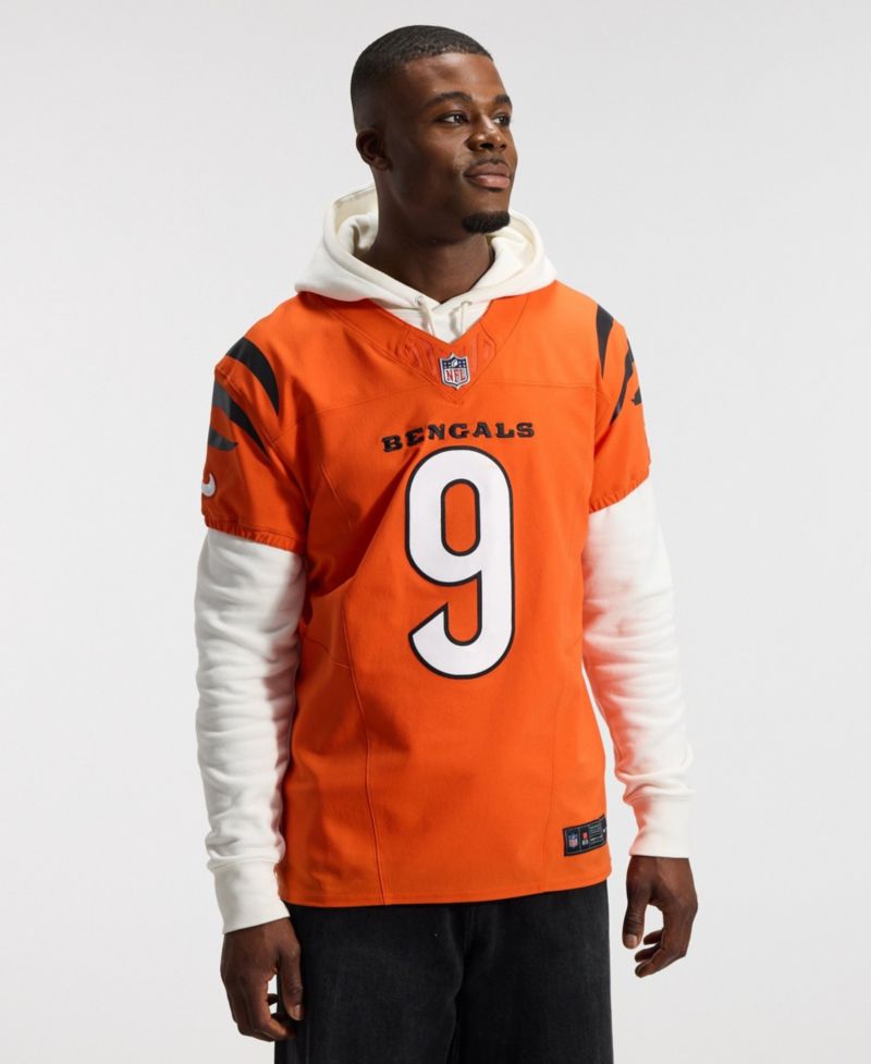 Men's Joe Burrow Orange Cincinnati Bengals Vapor F.U.S.E. Elite Jersey