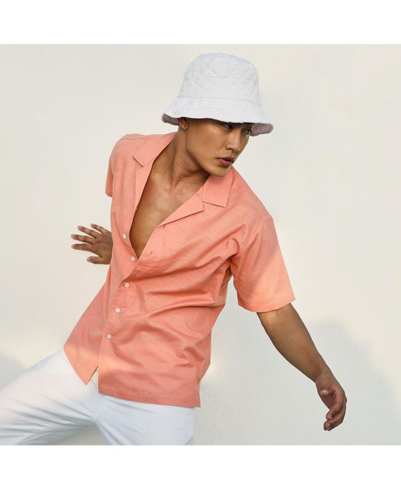 Men's Tangarine Orange Heathered Shirt