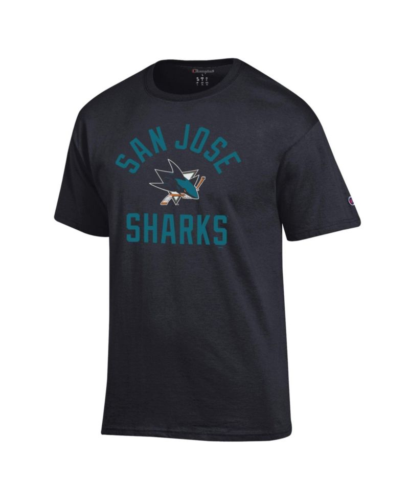 Men's Black San Jose Sharks Primary Logo Jersey T-Shirt