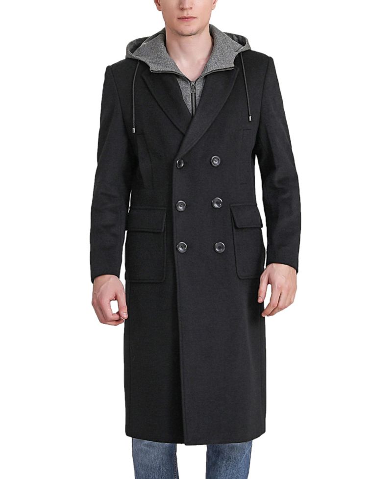 Men's Holmes Wool Blend Long Walking Coat