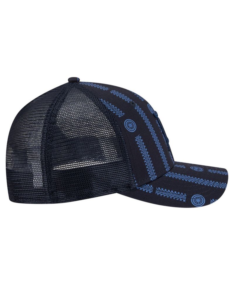 Men's Navy Detroit Tigers Tonal Icon 9FORTY M-Crown Adjustable Trucker Hat