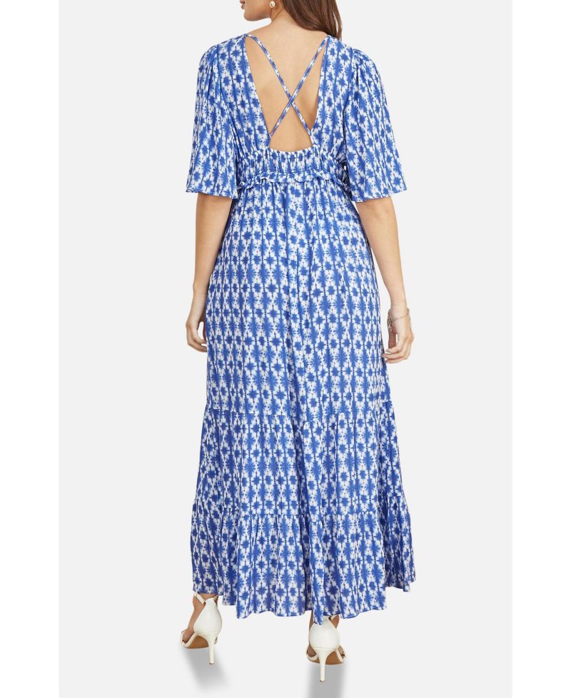 Women's Cross Over Back Maxi Dress