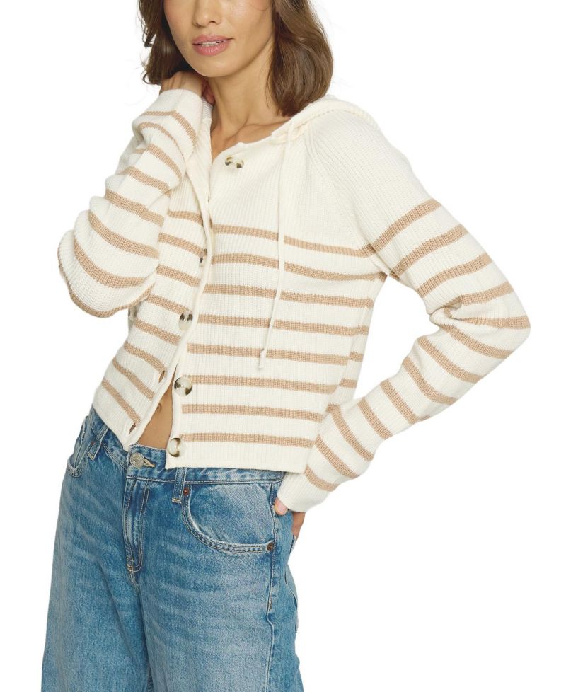 Women's Striped Dickey Sweater Jacket