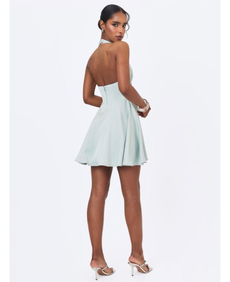 Women's Rianna Halter Fit & Flare Mini Dress