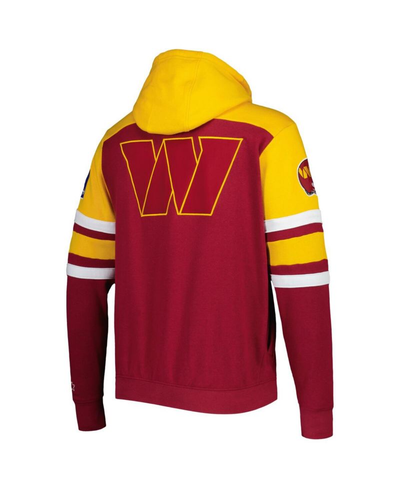 Men's Burgundy Washington Commanders Extreme Full-Zip Hoodie Jacket