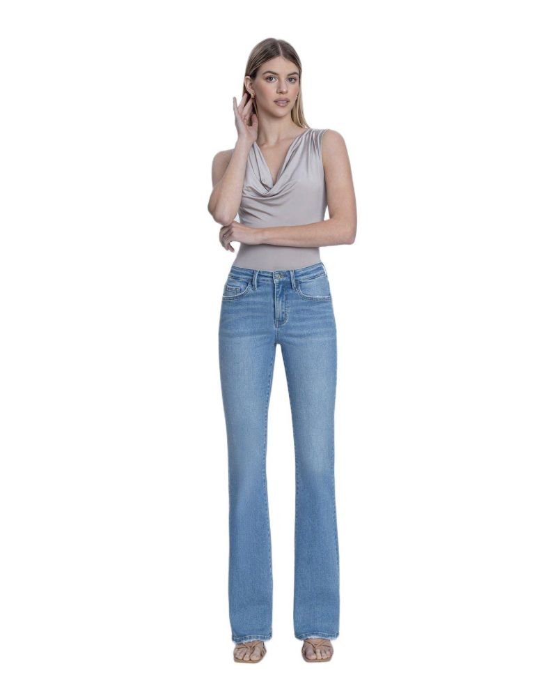 Women's High Rise Full Length Bootcut Jeans