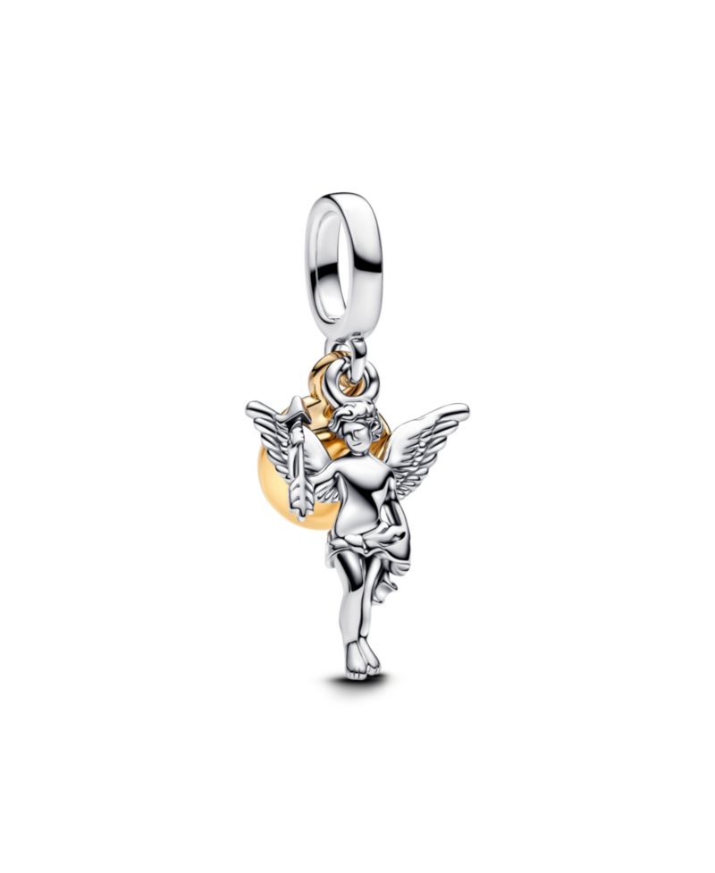 Two Tone Cupid Dangle Charms