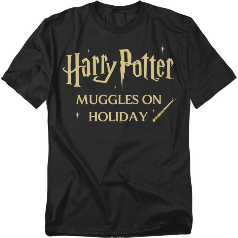 Men's Muggles On Holiday Wand T-Shirt