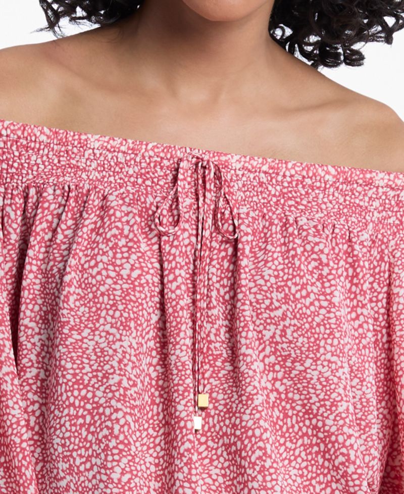Women's Off-The-Shoulder Printed Top