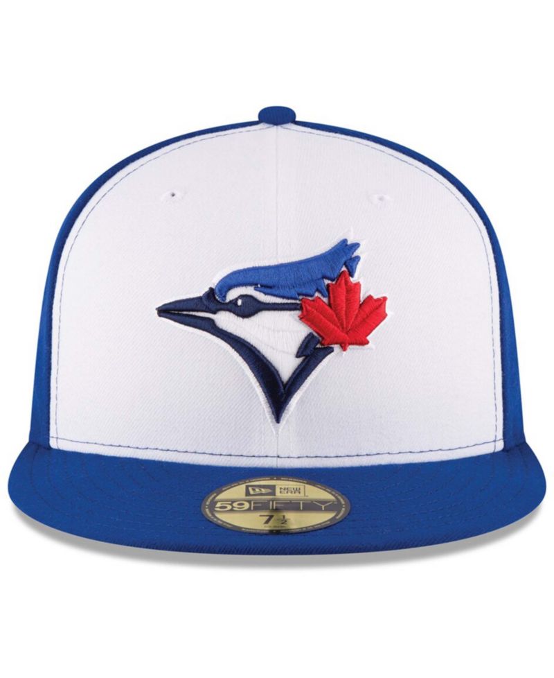 Men's White/Royal Toronto Blue Jays 2017 Authentic Collection On-Field 59FIFTY Fitted Hat