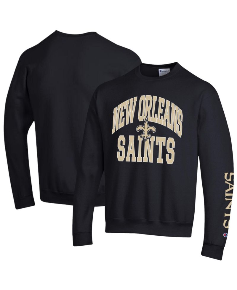Men's Black New Orleans Saints Powerblend Fleece Sweatshirt