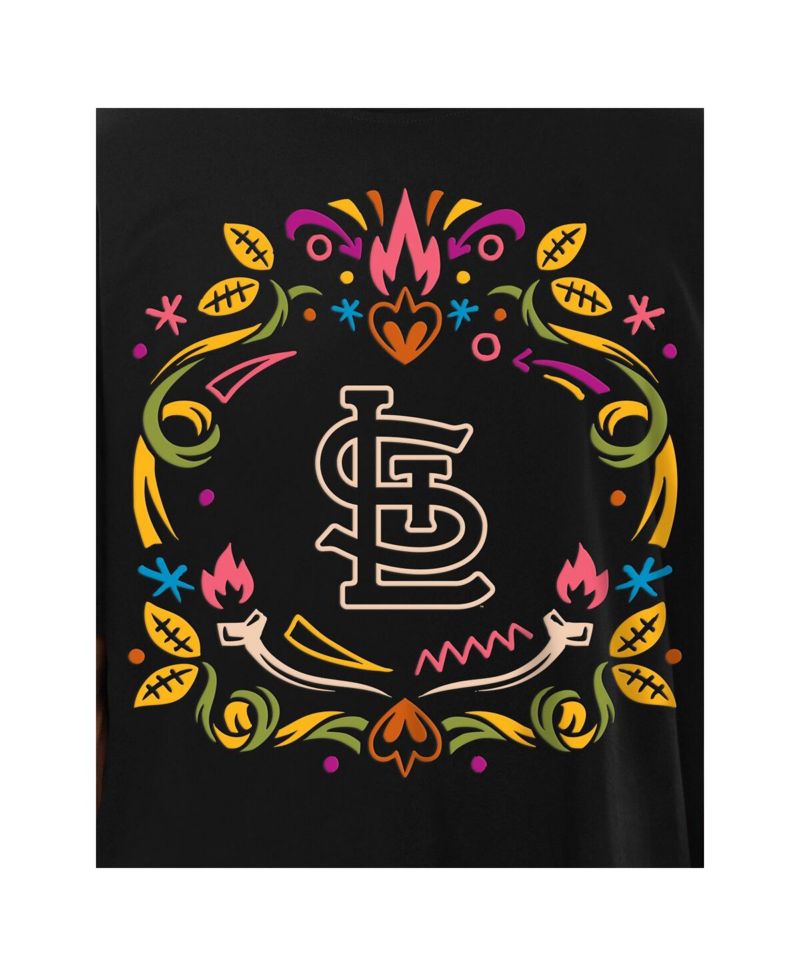 Men's Black St. Louis Cardinals Día de los Muertos T-Shirt