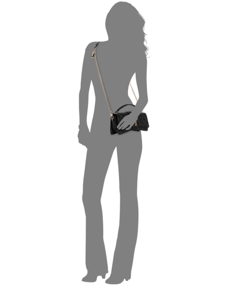 Yvonne Logo Small Top Handle Flap Crossbody Handbag