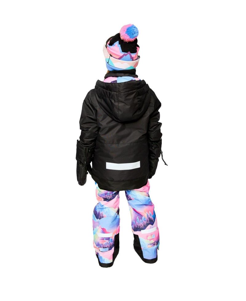 Little and Big Girl(6-16) Two Piece Teknik Snowsuit Print with Mountains