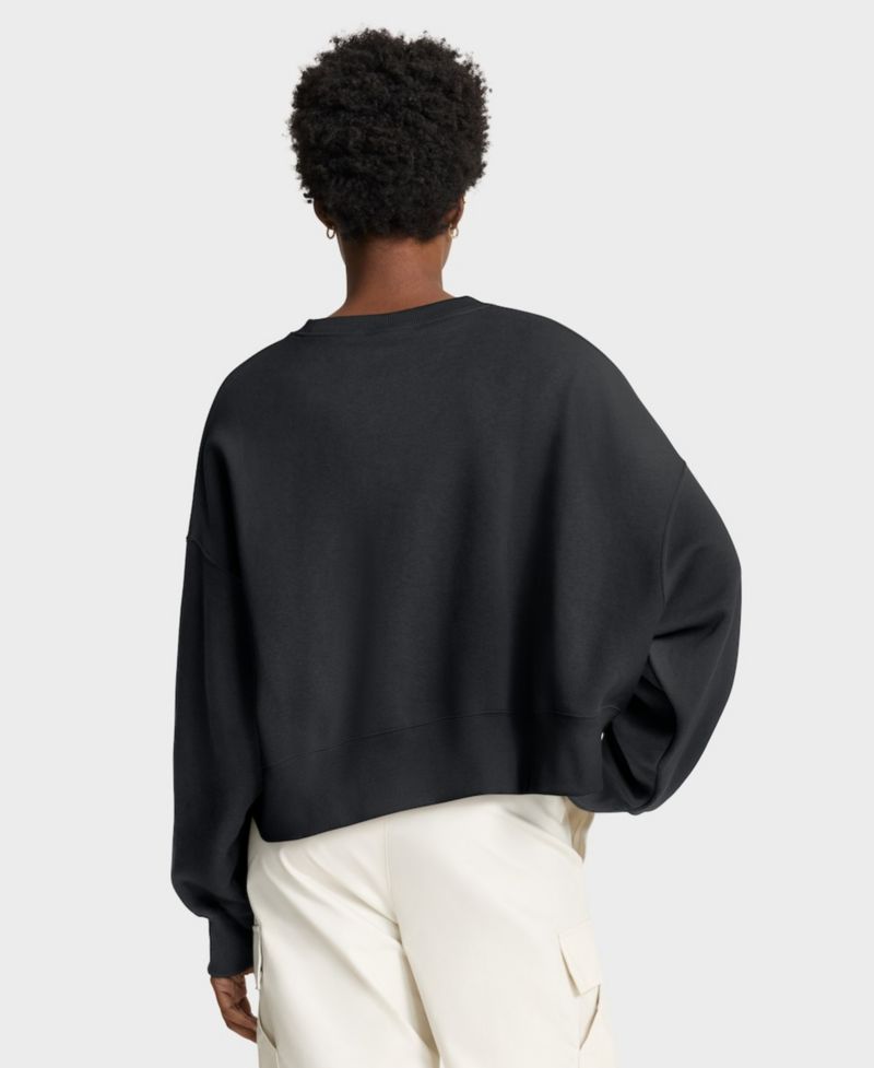 Women's Black Los Angeles Dodgers Oversized Primetime Sweatshirt