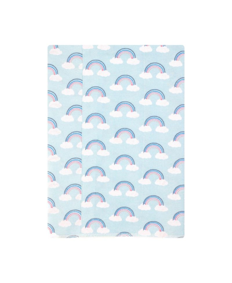 Girl Cotton Poly Flannel Burp Cloths 4-Pack
